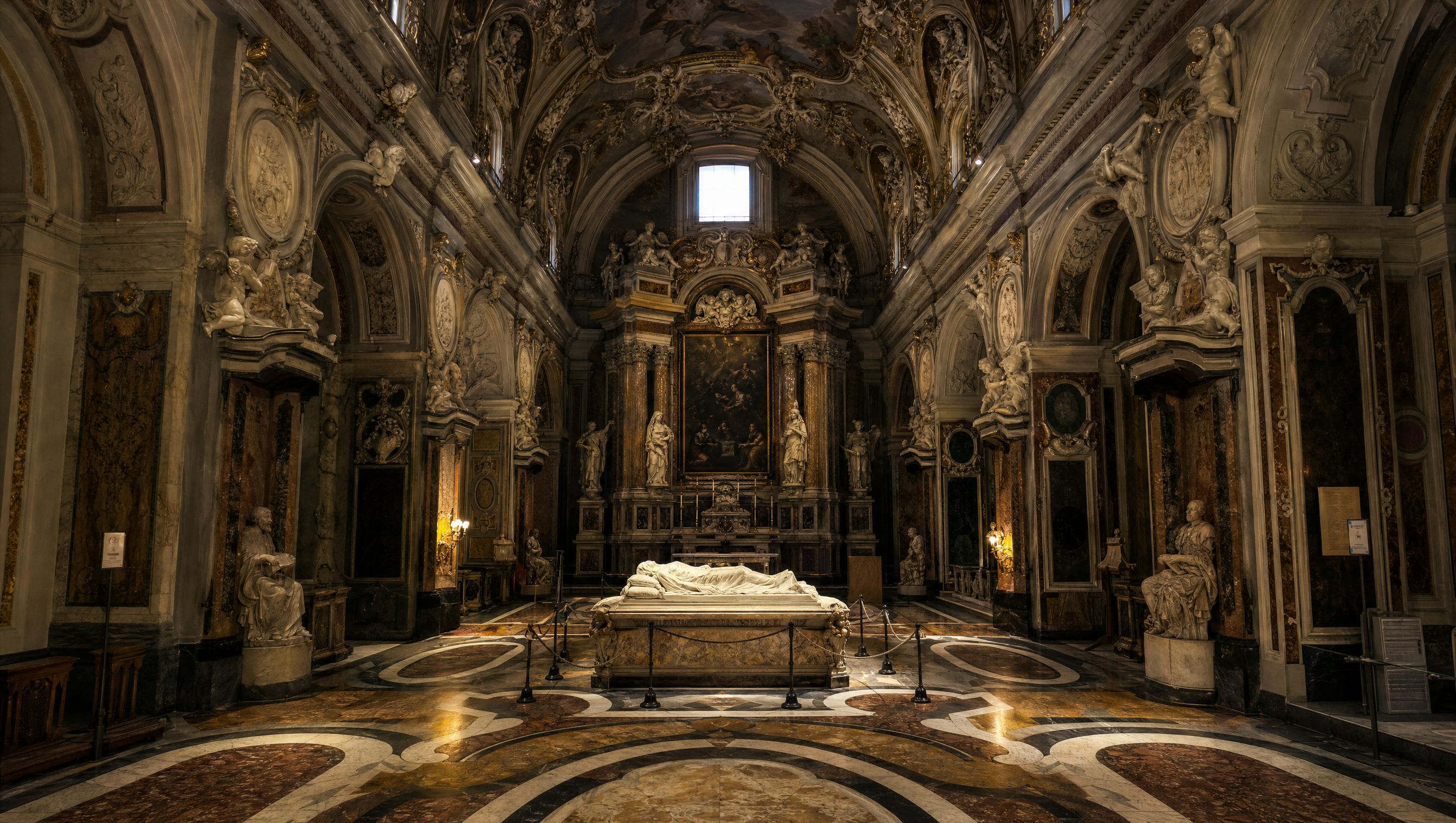 Cristo Velato - L'interno barocco della Cappella Sansevero a Napoli