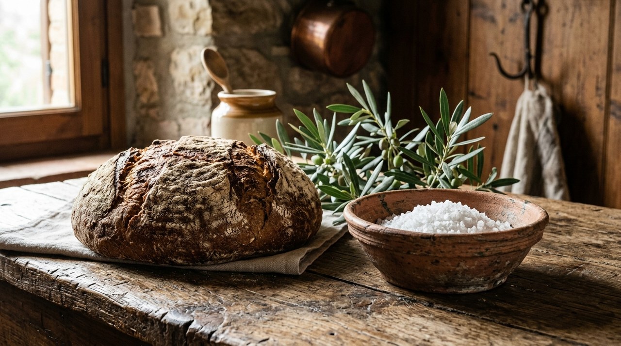 Il tradizionale pane sciapo umbro, simbolo storico della rivolta contro la tassa papale